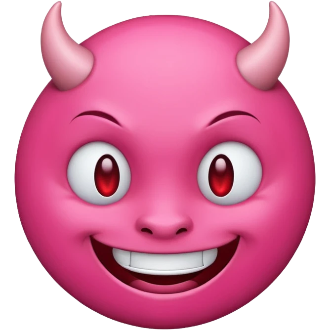 Devil emoji but pink 😈 emoji