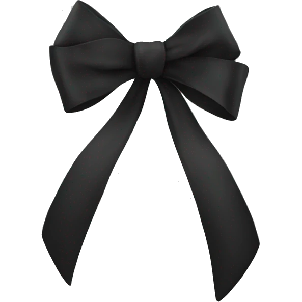 black bow emoji