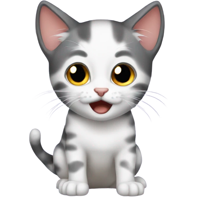 Scared kitten emoji