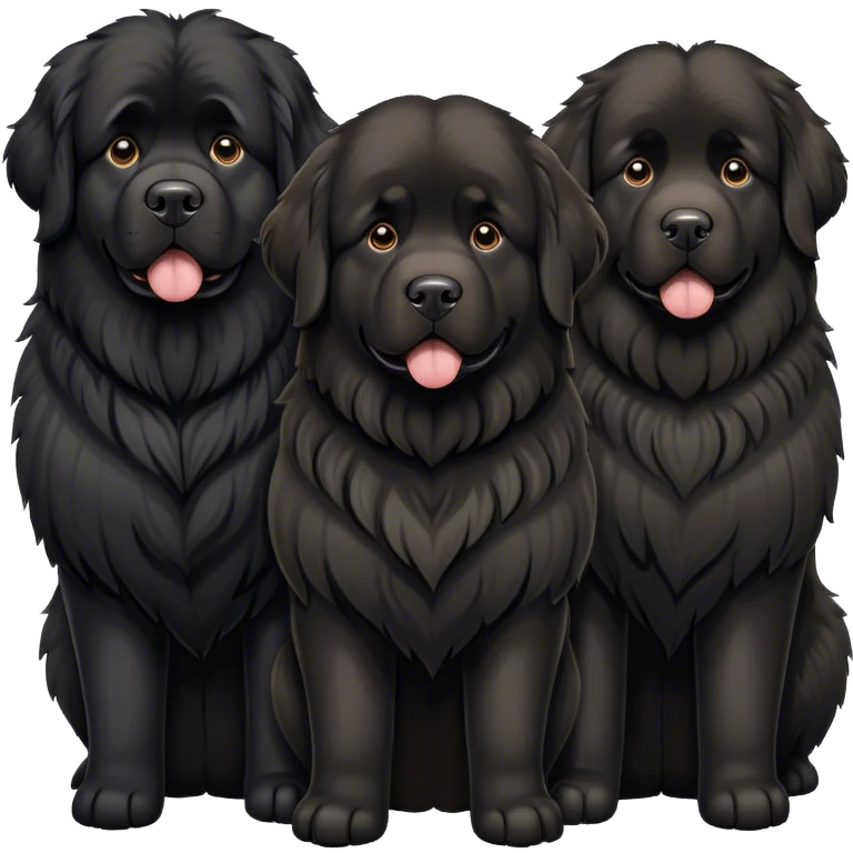 Newfoundland dogs emoji