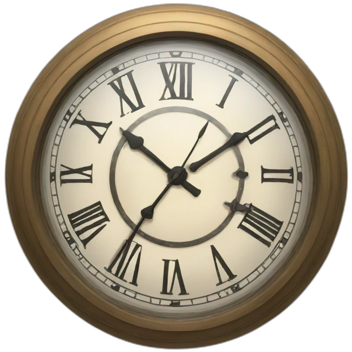 Big clock emoji