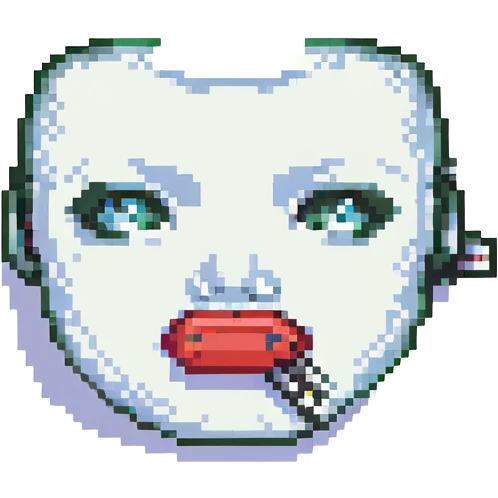 a face with a zipper across its lips, representing 'zip on lips' emoji