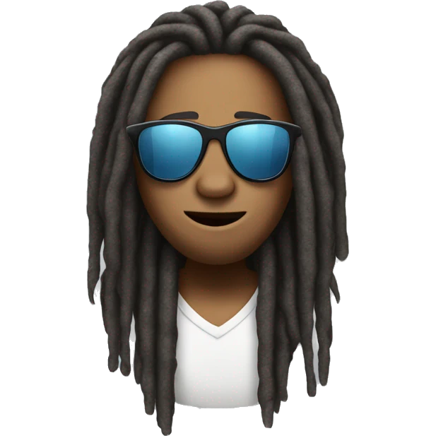 Sunglasses emoji with dreads emoji