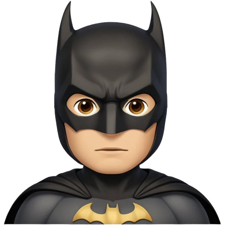 Un hombre vestido de batman emoji