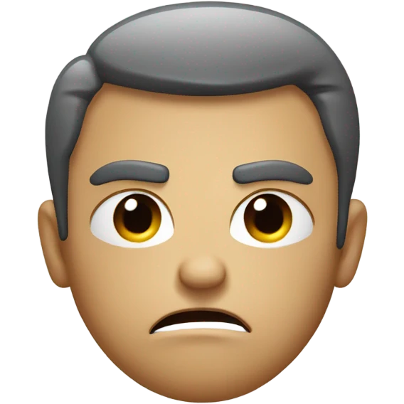 Angry emoji with blank face  emoji