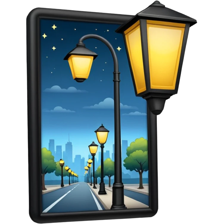 streetlights, America emoji