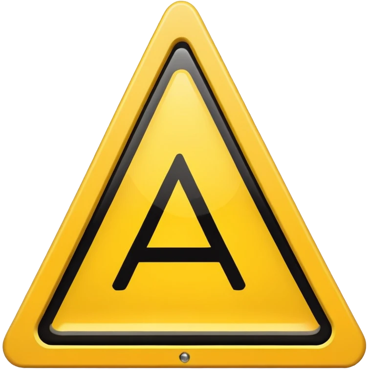 warning emoji yellow triangle with exclamation mark classic style emoji