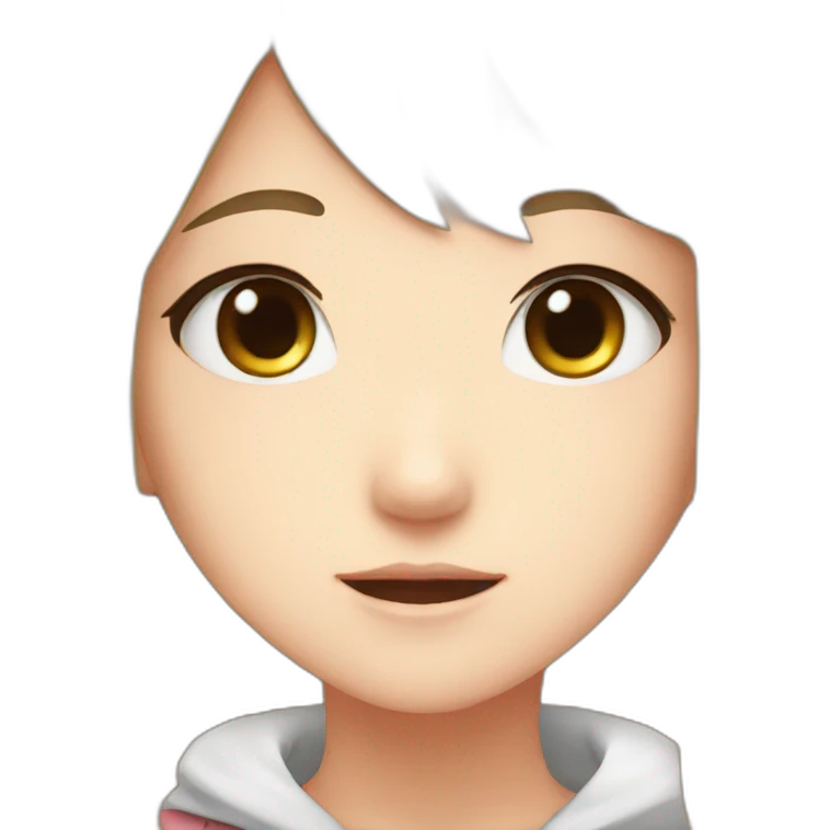 Anime girl kawaii emoji