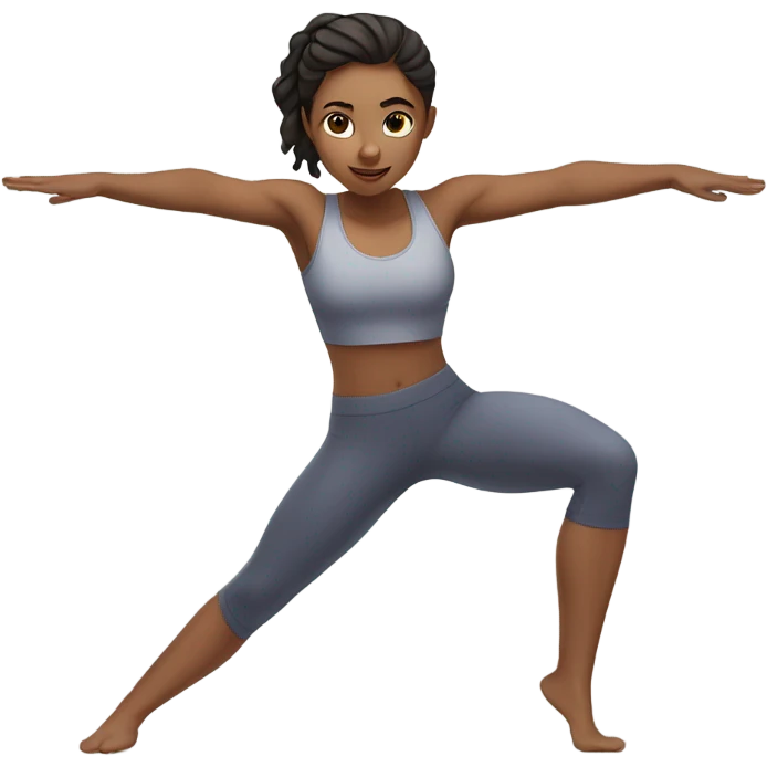 pretty girl in pilates emoji