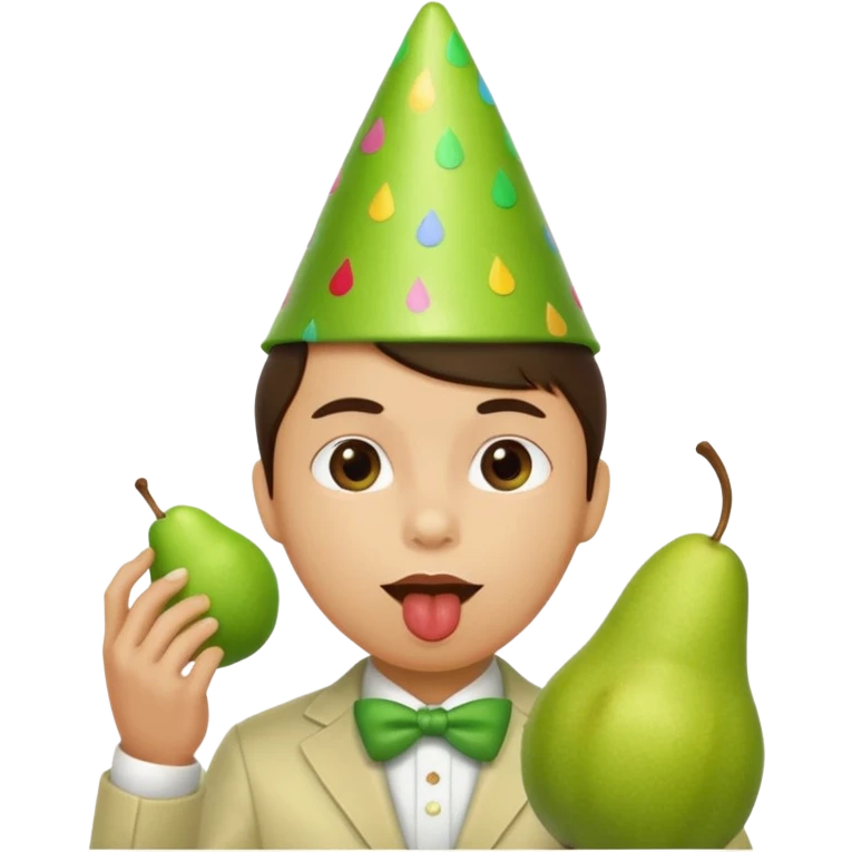 Birne die Party macht ok ohne Alkohol  emoji