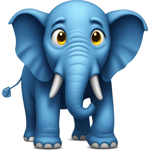 scary blue elephant emoji