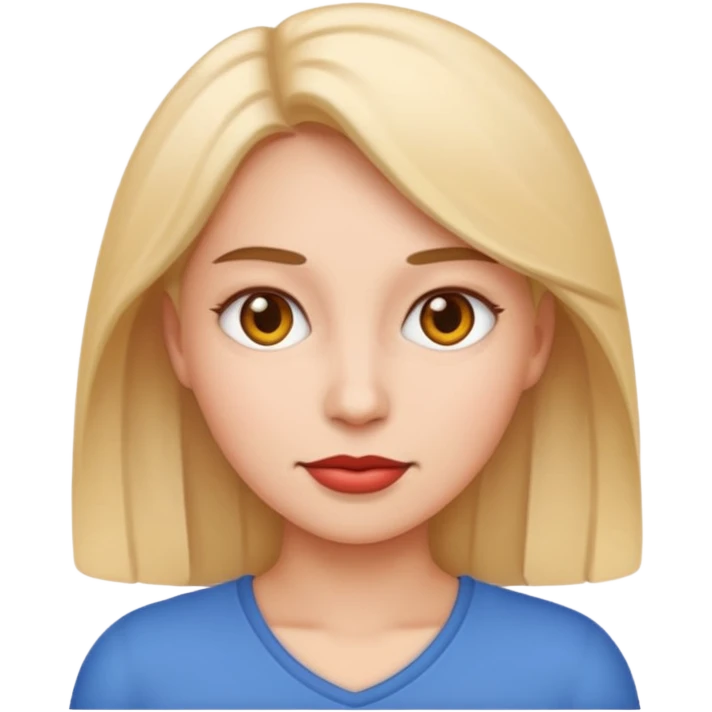 Tête jolie femme emoji emoji