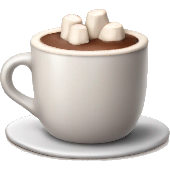 Cozy hot  chocolate  emoji