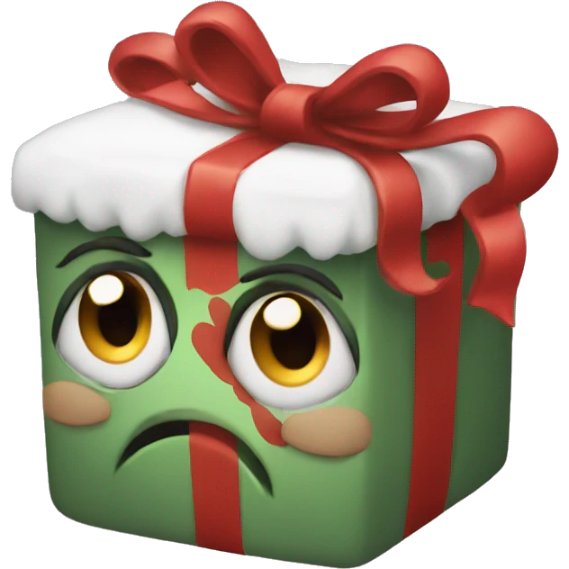 A cute Christmas present  emoji