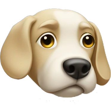 Dog peeing on a tree emoji