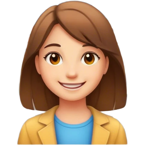smiling girl in cityscape emoji
