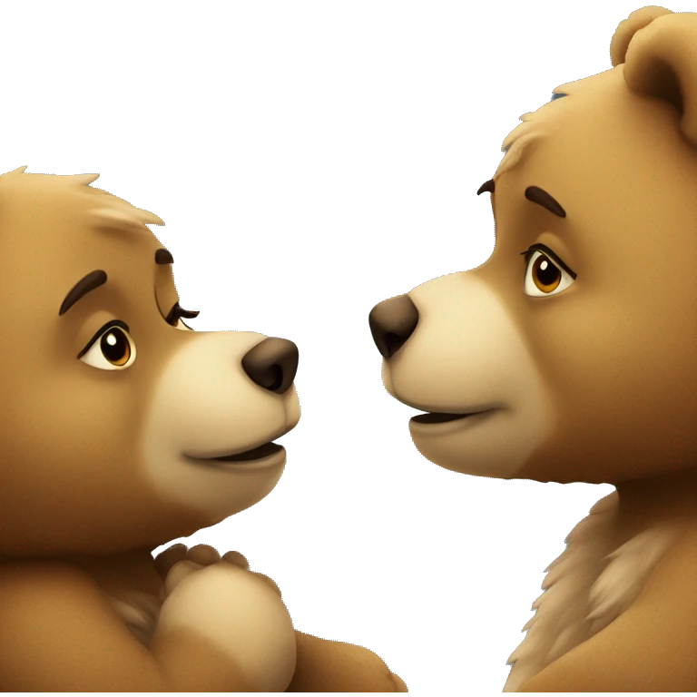 cute bear kiss emoji