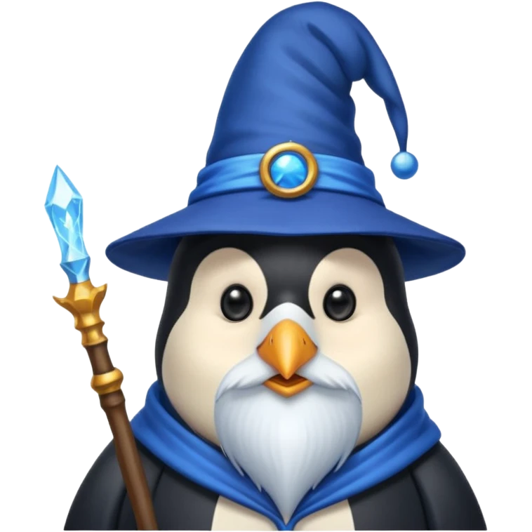 Penguin Wizard emoji