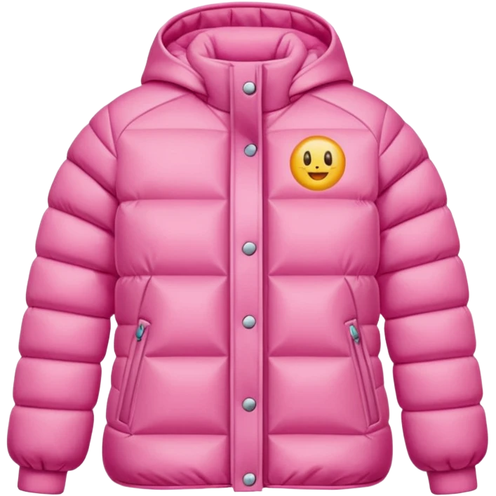 THERMAL COAT pink emoji