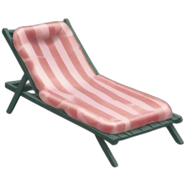 Taureaux dormant sur une plage paradisiaques en revant de jambon  emoji
