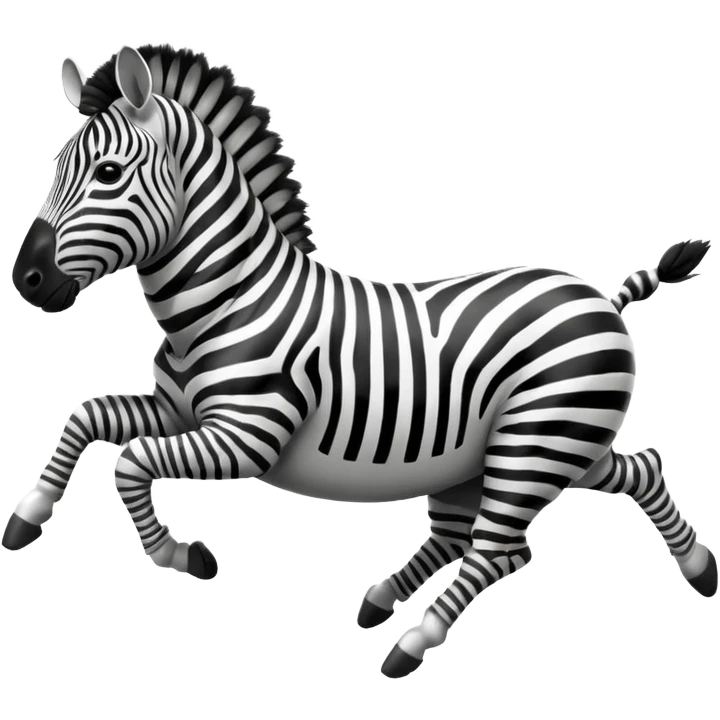 zebra is jump emoji