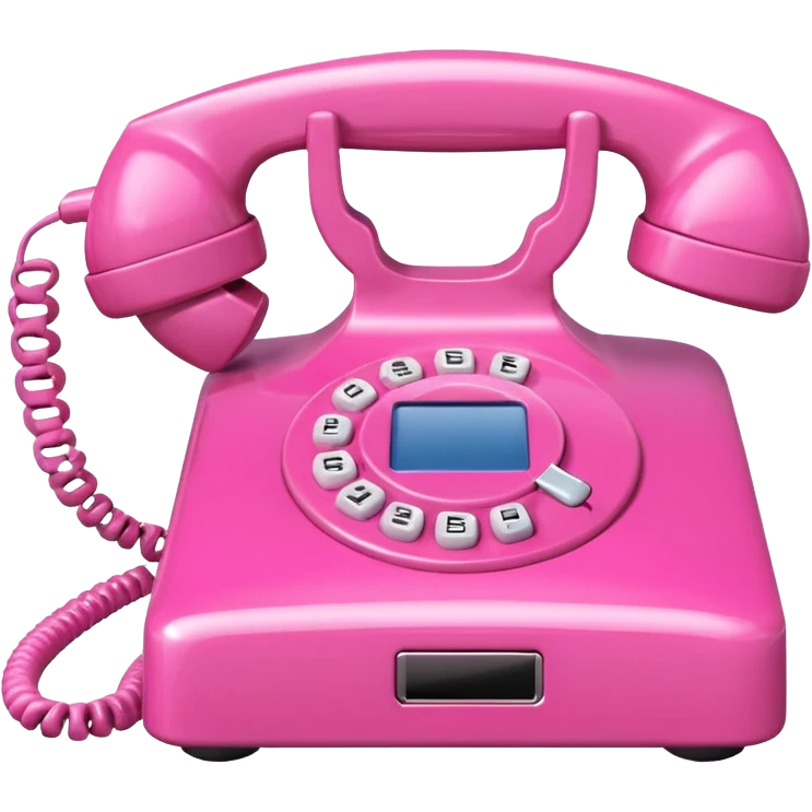 two pink phone switching with each other emoji