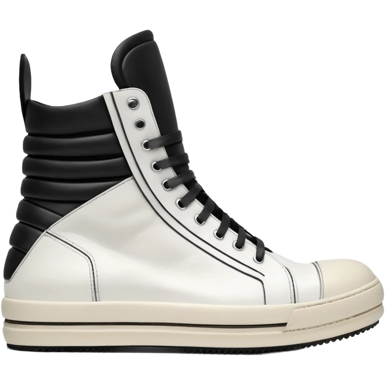 rick owens geobasket all white emoji