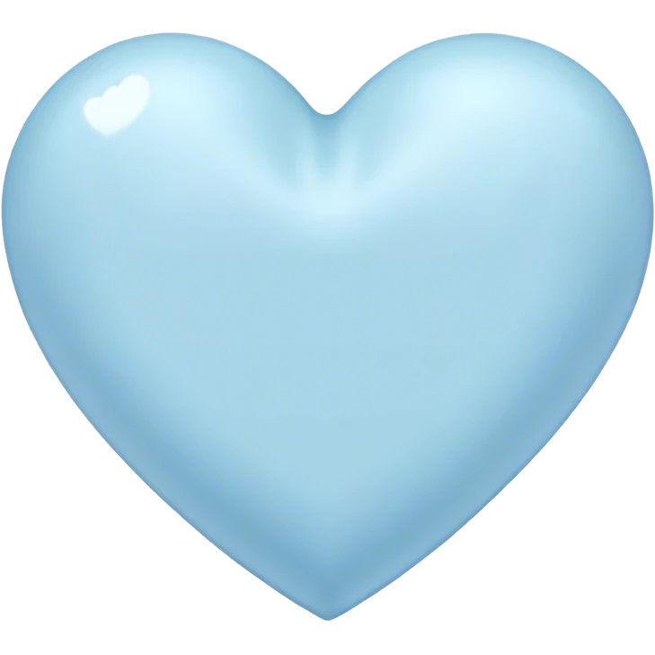 pastel blue heart emoji