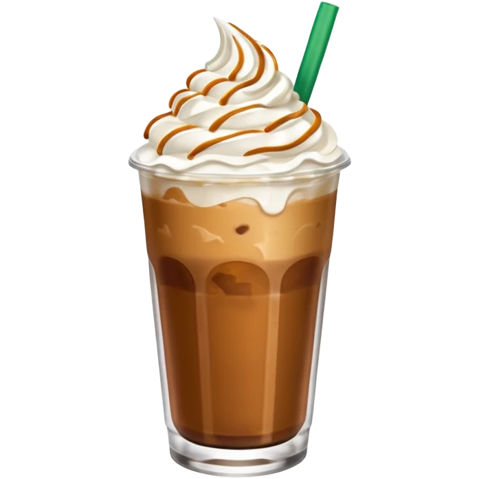 Starbucks iced caramel coffe emoji