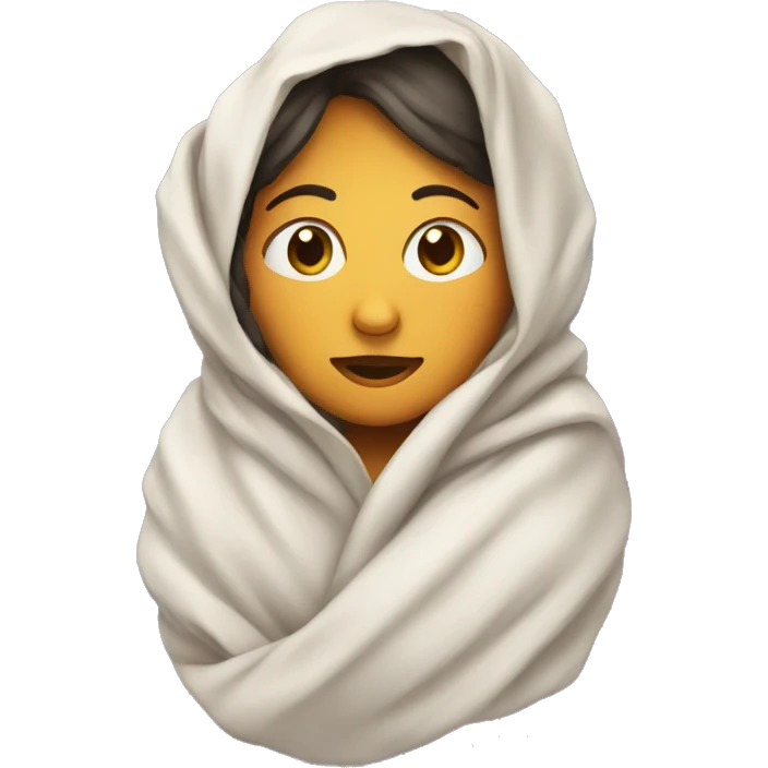 Lady in blanket  emoji