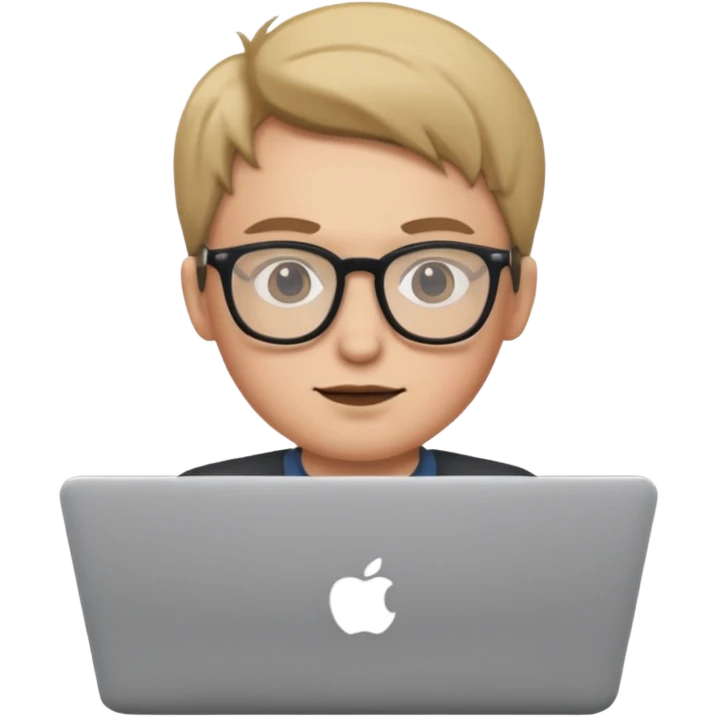 small figure sitting in front of a laptop emoji
