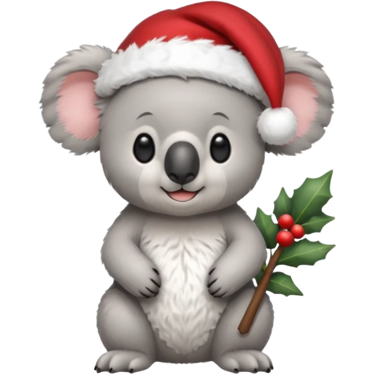 Koala with santa and tonies emoji