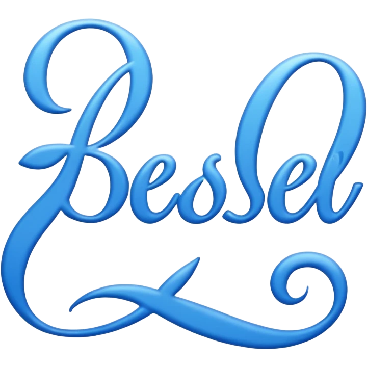 blue word "blessed" emoji
