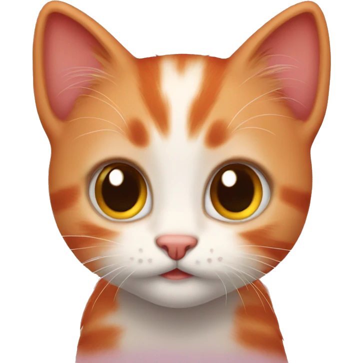 Red little kitten emoji
