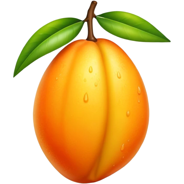 Juicy wet mango emoji