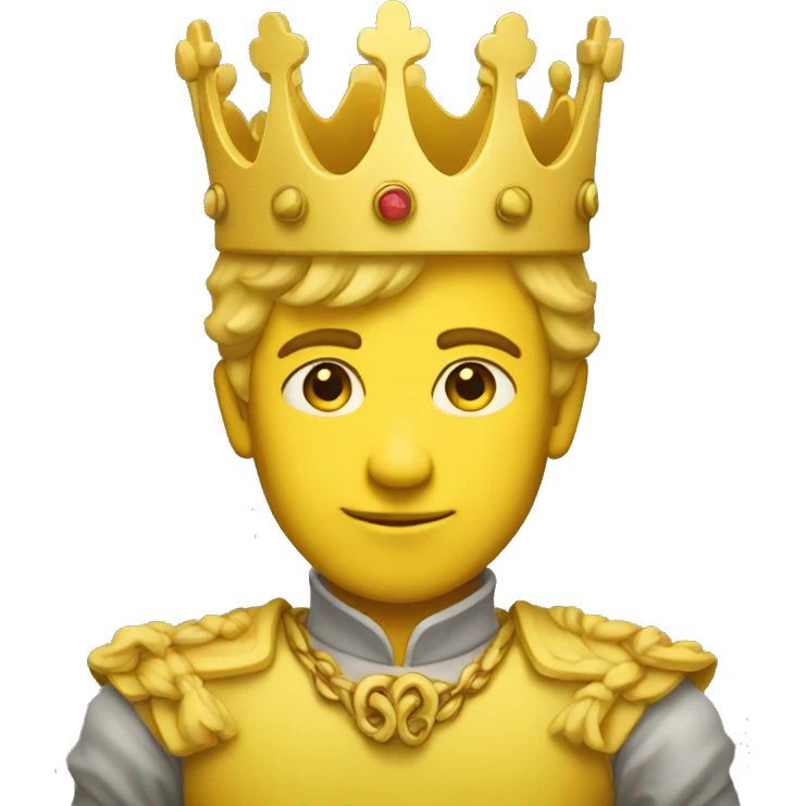 standing yellow prince emoji
