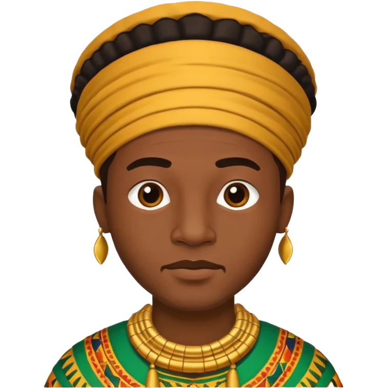 man with african traditional emoji