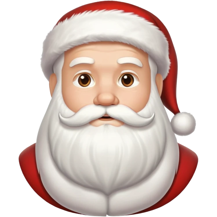 Handsome sexy santa with a white beard emoji