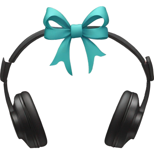  headphones with bows emoji