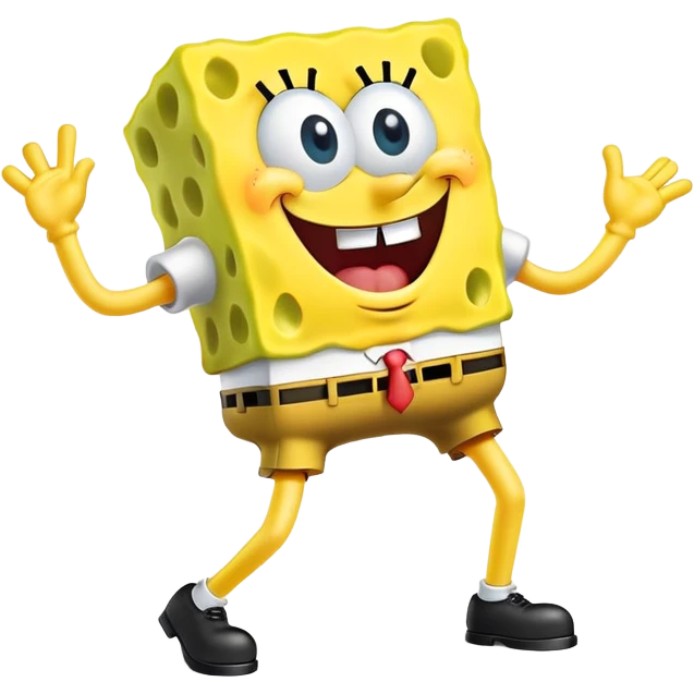 SpongeBob SquarePants character twerking emoji