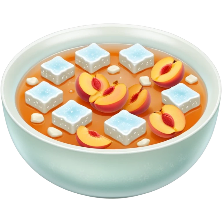 snow fungus and peach gum soup emoji