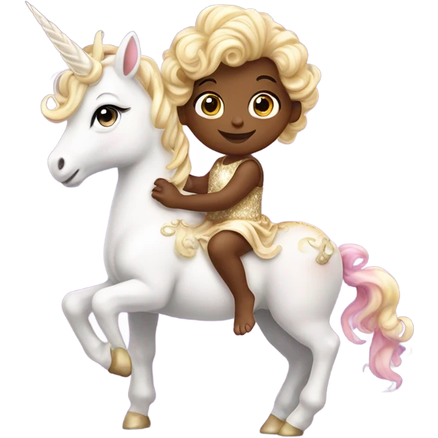 Baby on a unicorn emoji