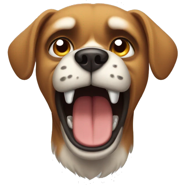angry dog emoji