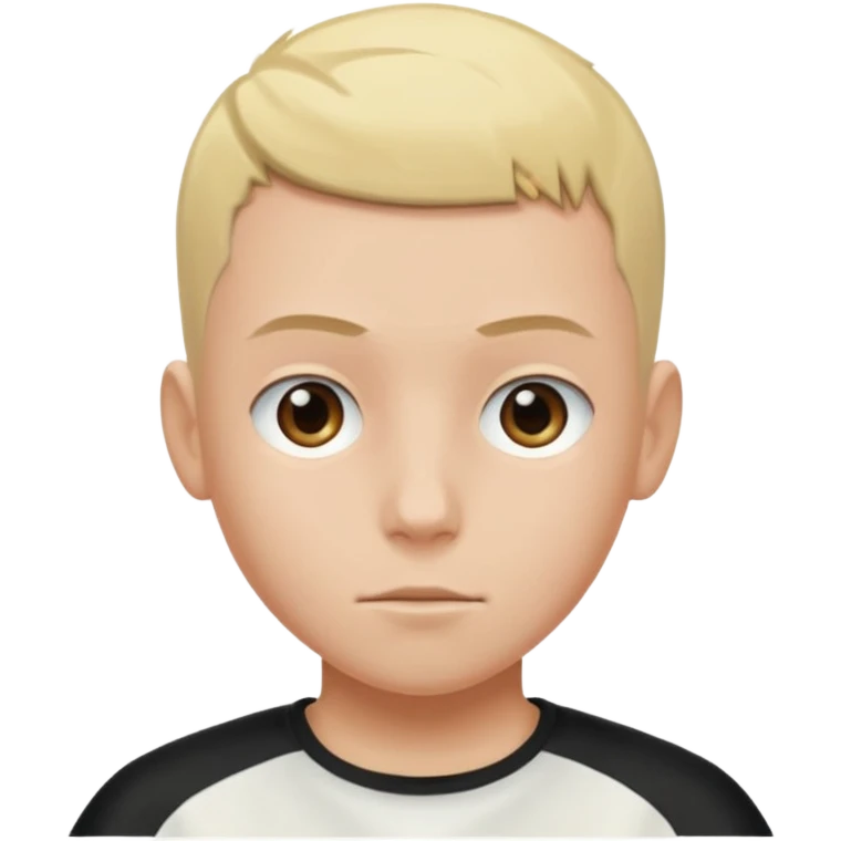 Boy with bleach buzzcut emoji