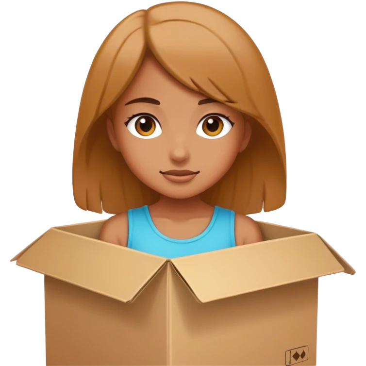 girl in box emoji