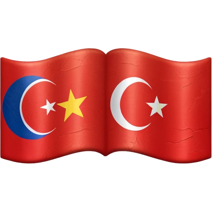 Emoji of half flag of philippines and turkey emoji