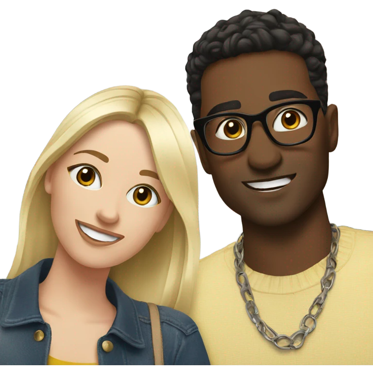 selfie of two stylish friends emoji