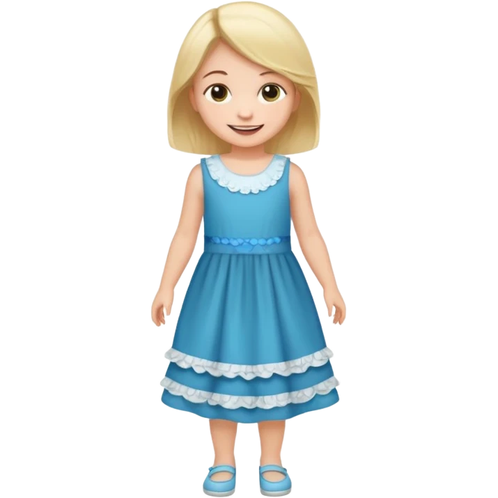 a little girl changing clothes emoji