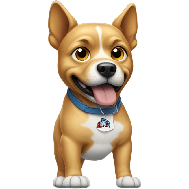 Dog in air Jordan’s emoji