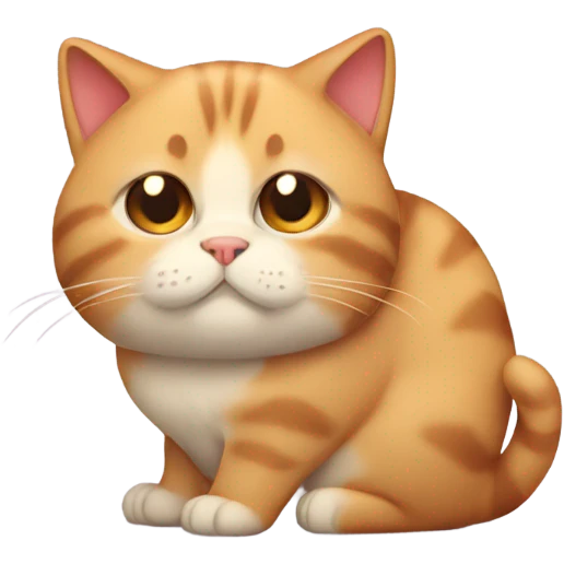 Cat plump emoji